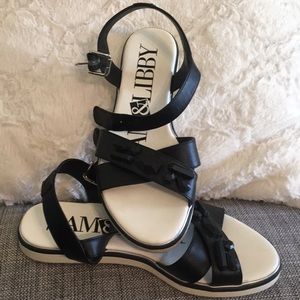 Sam and Libby jeweled sandals size 8